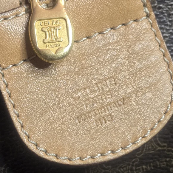 Celine vintage Triomphe Duffle in Macadam Coated Canvas